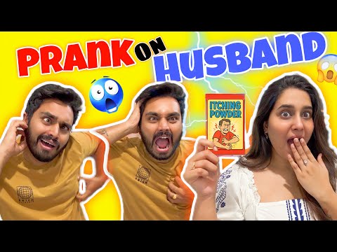 ITCHING PRANK ON HUSBAND ? | GONE WRONG ?| FUNNY VLOG ? | NACH ❤️ thumbnail