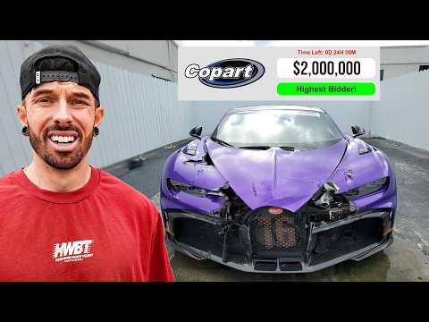 ATTEMPTING TO BUY A WRECKED BUGATTI CHIRON PUR SPORT thumbnail
