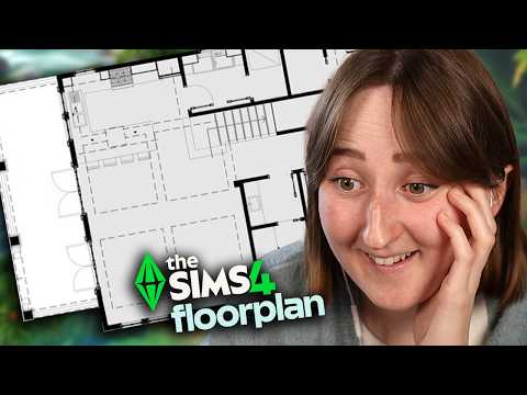 I built a BEACH HOUSE in The Sims based on a *REAL* floorplan thumbnail