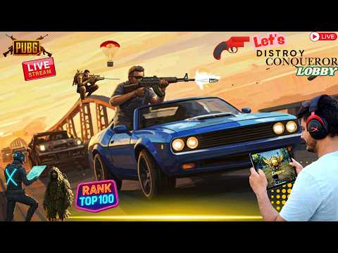 DISTROY TOP 100 LOBBY WITH IPAD PRO M5| ?| PUBGLIVE #Conqueror #canada  #india #gaming #punjab thumbnail