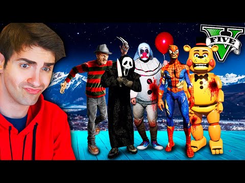 *ME ENFRENTÓ A TODOS LOS VILLANOS de GTA 5* ?? thumbnail