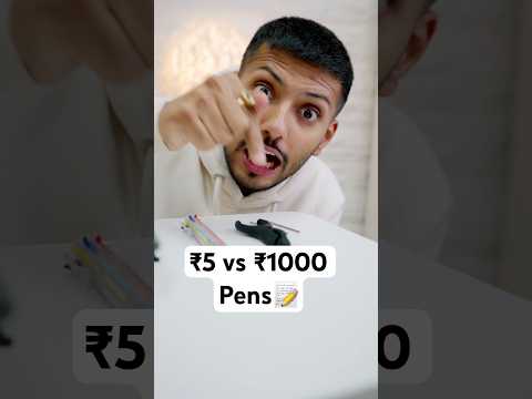 ₹5 vs ₹1000 Pens? thumbnail