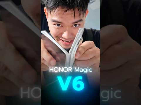พับ 500,000 ครั้ง จอตัดแสง กล้องกันสั่นดีสุด Honor Magic V6 thumbnail