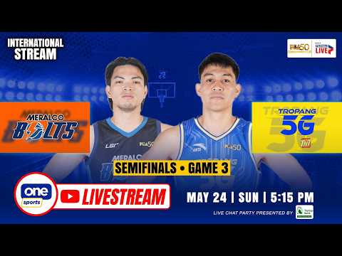 LIVE: MERALCO vs TNT | PBA SEASON 50 COMMISSIONER’S CUP SEMIS | MAY 24, 2026 | INTERNATIONAL STREAM thumbnail