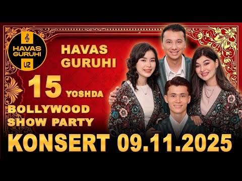 HAVAS GURUHI 15 yoshda KONSERT - Bollywood SHOW - PARTI - KONSERT Toshkent - 09.11.2025 thumbnail