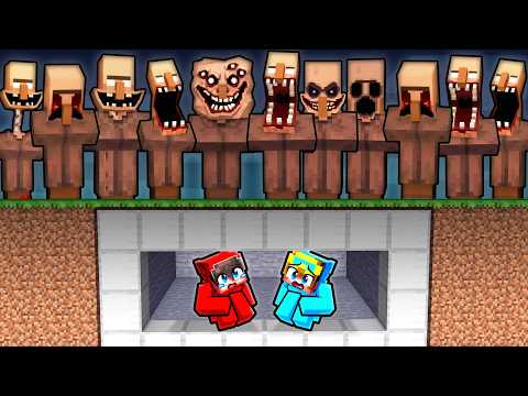 DOOMSDAY BUNKER vs SCARY VILLAGE.. thumbnail