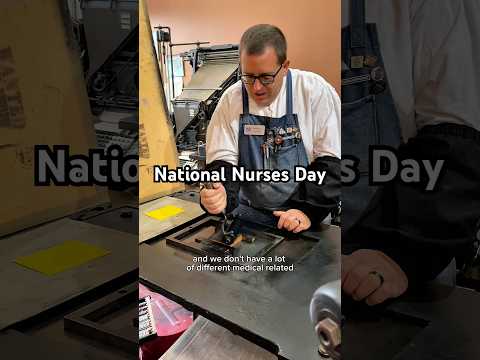 Printing an image of a nurse caring for a patient for National Nurses Day (May 6) thumbnail