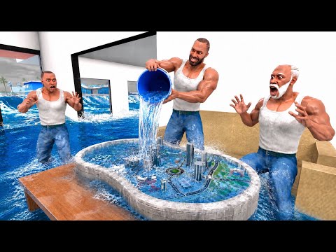 Franklin Found Secret Tiny City In Swimming Pool In INDIAN BIKES DRIVING 3D thumbnail