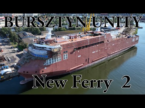 Nowy prom Nr. 2 BURSZTYN UNITY w budowie Stocznia Remontowa Gdańsk 26 sierpnia 2025 thumbnail