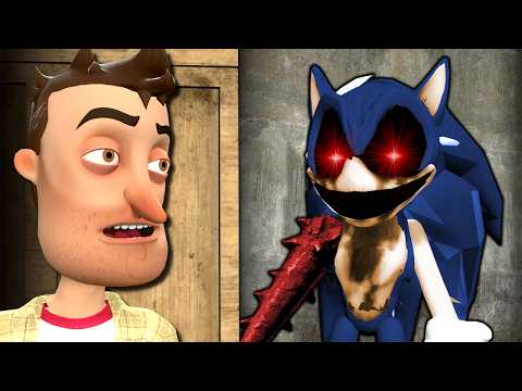 I Became the Scariest SONIC to Hunt my Friends! (Gmod) thumbnail