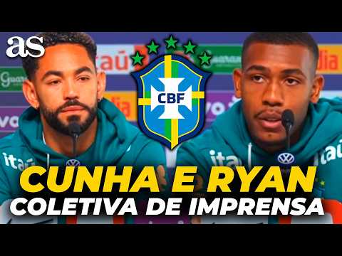 MATHEUS CUNHA E RYAN na COLETIVA da  SELEÇÃO BRASILEIRA thumbnail