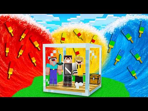 TSUNAMI LODÓW WOJANEK 🍦🍡 vs SZKLANY BUNKIER w Minecraft! thumbnail