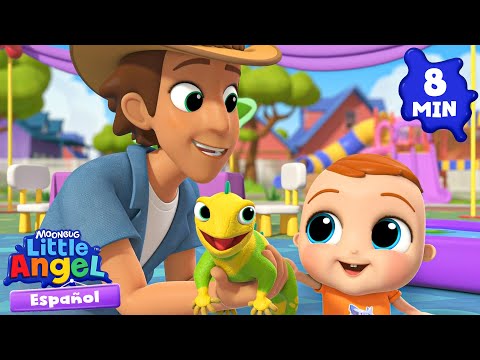 Aprendemos de reptiles con Bebé Juan 🦎 Canciones Infantiles 🎵 Little Angel Español thumbnail