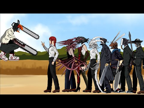 Chainsaw Man vs Makima , 7 Weapon Devils. Animation Drawing Cartoon 2 Part 1. thumbnail