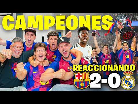 REACCIONANDO al BARÇA 2-0 REAL MADRID *Somos CAMPEONES DE LIGA* thumbnail