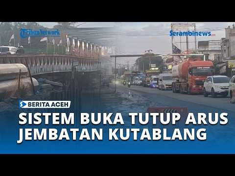 Jembatan Kutablang Bireuen Padat, Pengendara Harus Antre 1 Jam per Arah thumbnail