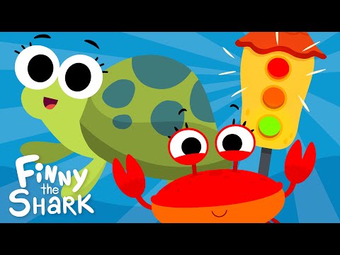 Red Light Green Light 🚦 | @FinnyTheShark Version | Kids Songs thumbnail
