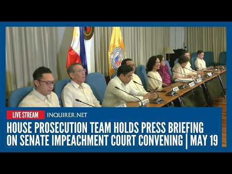 LIVE: House prosecution team holds press briefing on Senate impeachment court convening | May 19 thumbnail