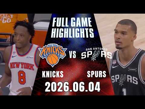 【2025-26 NBA Finals】06/04 Game 1 #紐約尼克 vs #聖安東尼奧馬刺 全場賽事精華｜ FULL GAME HIGHLIGHTS ｜NBA總冠軍賽都在緯來APP thumbnail