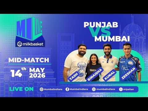 MI LIVE Delivered by Milkbasket | Punjab vs Mumbai | Mid-Show ft. Zeeshan Quraishi thumbnail