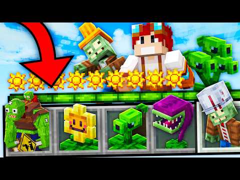 PLANTAS vs ZUMBIS no MINECRAFT thumbnail
