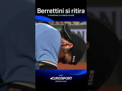 Un finale che non avremmo voluto vedere 😢Si ferma Matteo #Berrettini che è costretto a ritirarsi ❌ thumbnail