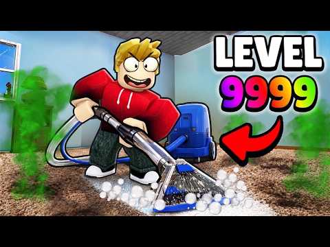 ROBLOX CHOP AND FROSTY PLAY THE CARPET CLEANING SIMULATOR ! thumbnail