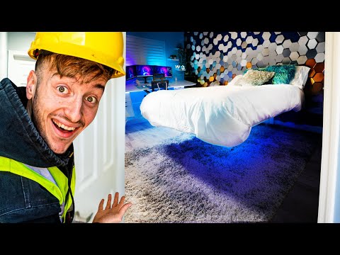 my sister told me to clean her room.. So i Built Her DREAM BEDROOM! thumbnail