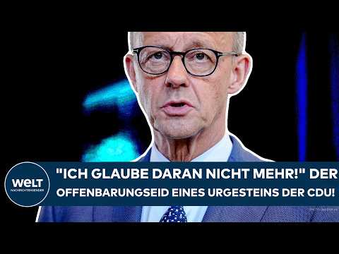 DEUTSCHLAND: "Ich glaube daran nicht mehr!" Der Offenbarungseid eines Urgesteins der CDU! thumbnail