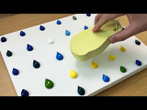 Sponge Painting Technique for Beginners / Easy Acrylic Painting thumbnail