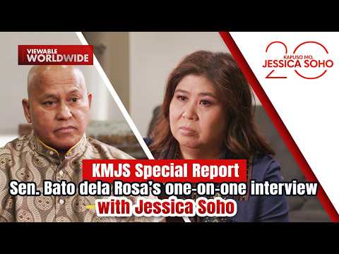 Sen. Bato dela Rosa’s one-on-one interview with Jessica Soho | Kapuso Mo, Jessica Soho thumbnail