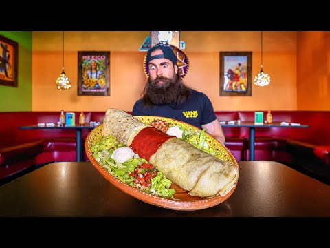 "THAT'S OBSCENE"...THE  'MONSTER BURRITO' CHALLENGE HAS BEEN AROUND FOR A DECADE! | BeardMeatsFood thumbnail