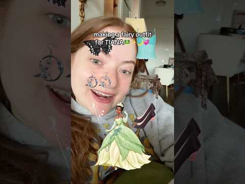 Making a Fairy Outfit for TIANA🐸✨🌙 #tiana #disneyprincess #fairy #youtubeshorts thumbnail
