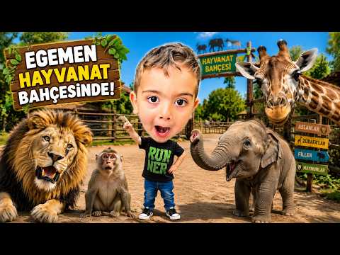 Egemen hayvanat bahçesinde bütün hayvanları gördü - ASLAN KAPLAN FİL ZÜRAFA thumbnail