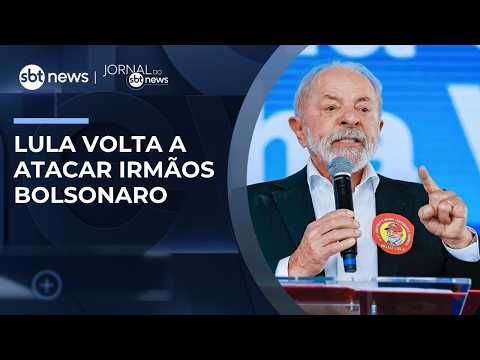 Lula critica Flávio e Eduardo Bolsonaro após anúncio dos EUA | #JornaldoSBTNews thumbnail