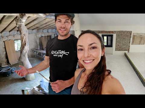 the biggest room in our abandoned home is done! (before and after) thumbnail