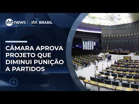 Câmara aprova projeto altera regras eleitorais; texto relaxa punição a partidos | #SBTBrasil thumbnail