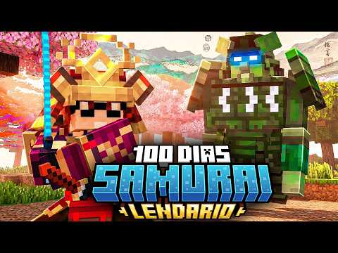 Sobrevivi 100 dias como um SAMURAI LENDARIO do Minecraft - O FILME thumbnail