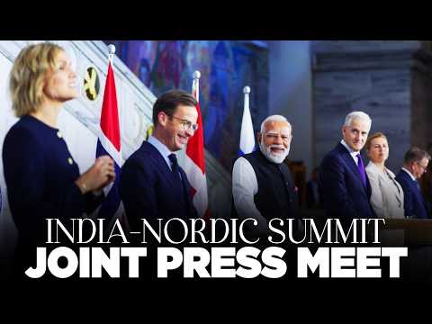 LIVE: PM Modi attends the joint press meet with leaders of Nordic nations thumbnail