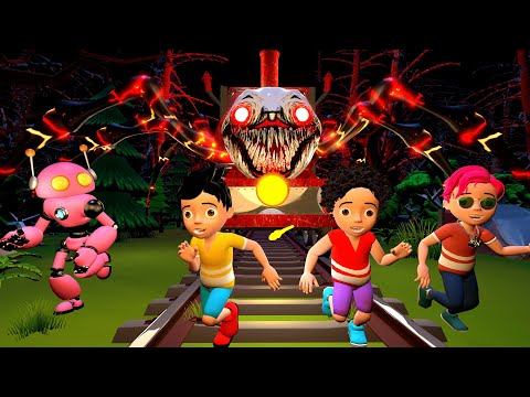 Choo Choo Charles Aur Part 4 | Horror Train Cartoon | Pagal Beta | Desi Comedy Video thumbnail