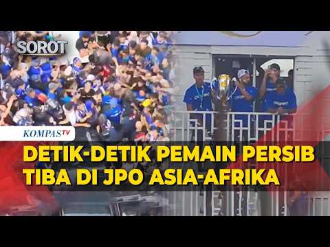 Detik-Detik Pemain Persib Tiba di JPO Asia-Afrika, Butuh 5 Jam Tembus Lautan Bobotoh thumbnail