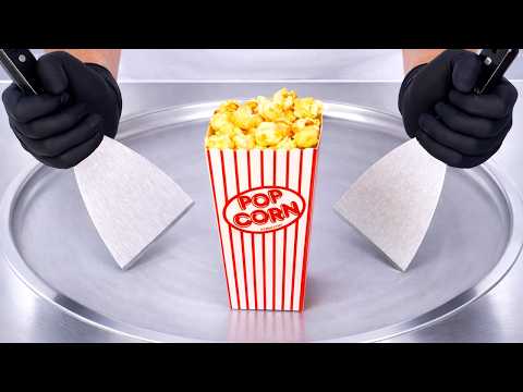 Popcorn - Ice Cream Rolls | ASMR thumbnail