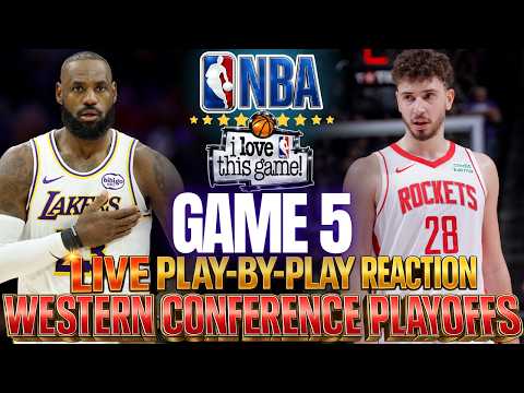 ?LAKERS VS ROCKETS │ Game 5 - 2026 NBA WEST PLAYOFFS  Basketball Play-By-Play Reaction & Scoreboard thumbnail