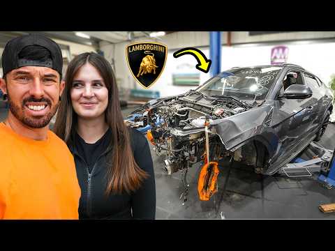 REBUILDING A WRECKED LAMBORGHINI URUS FOR MY GIRLFRIEND thumbnail