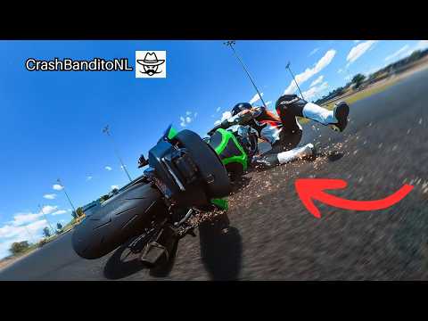 Insane Motorcycle Crashes & Moments | CrashBanditoNL thumbnail
