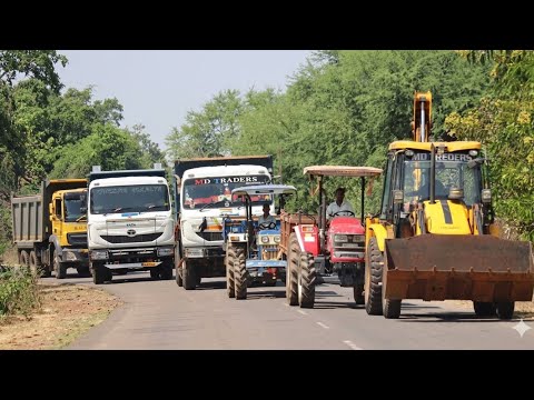 JCB 3dx Loading Mix Mud Sand Dumper Truck Tipper Tractor | TATA | Mahindra | Swaraj thumbnail