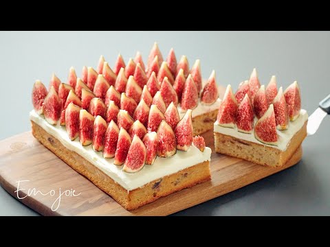 Fig and Mascarpone Almond Cake | Emojoie ASMR cooking thumbnail
