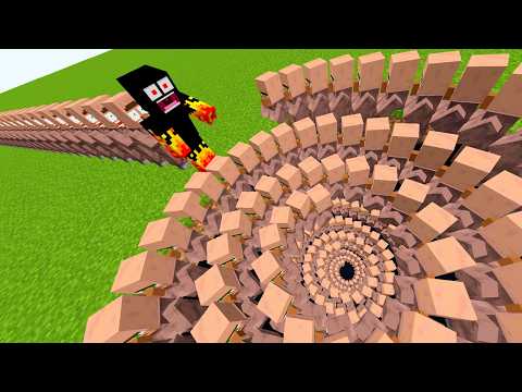 ENCONTREI VILLAGERS NO SUPER BURACO INFINITO NO MINECRAFT thumbnail