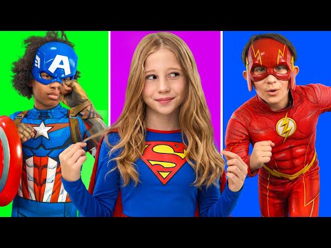 Nastya shows how to become a superhero. thumbnail