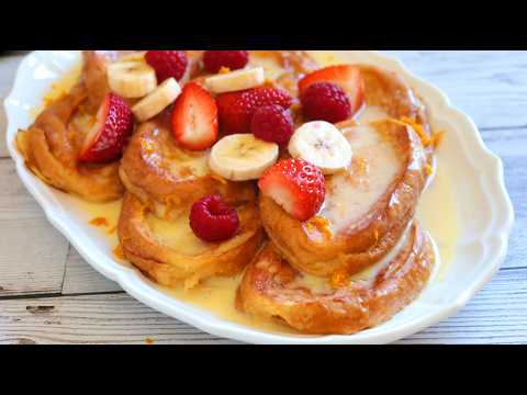 torrijas al horno con salsa de naranja thumbnail